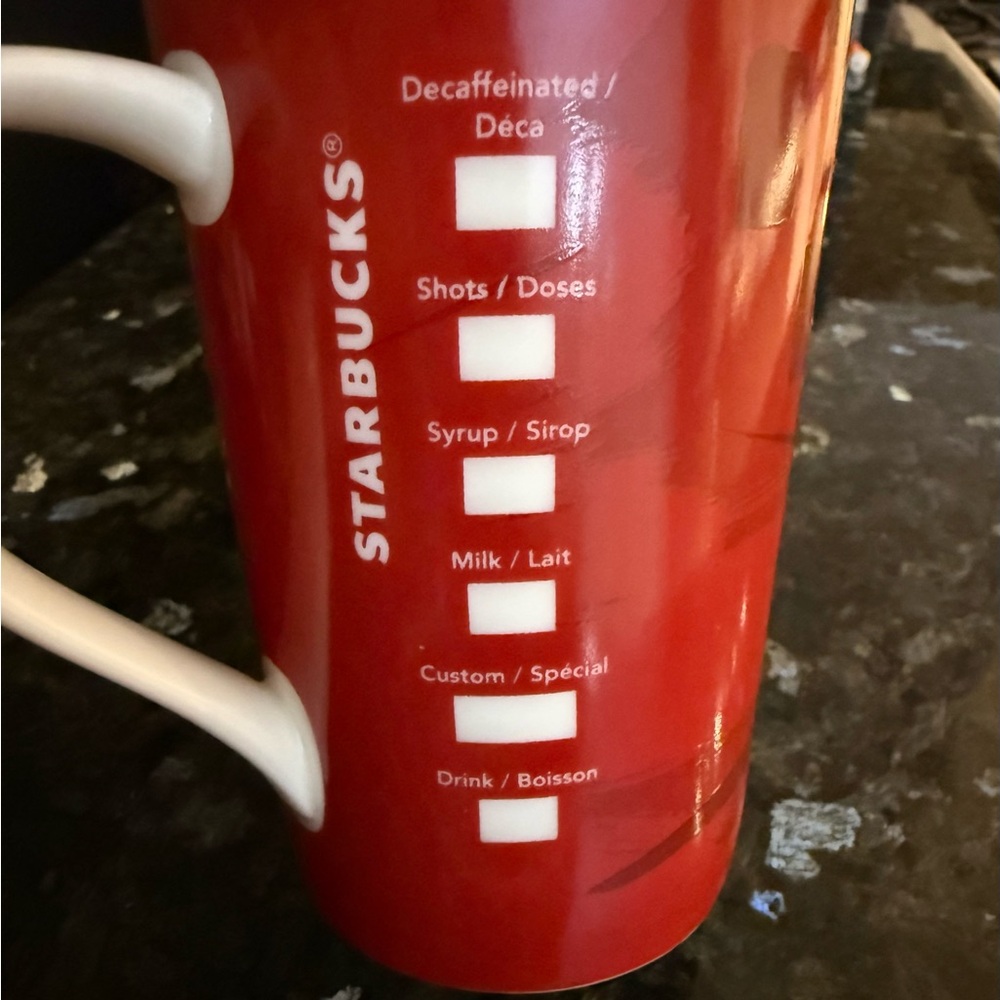 Starbucks Bold Red Mug with Iconic Logo